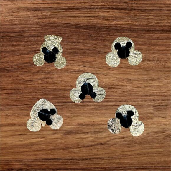 5 Mickey Head Disney Parks Trading Pins, Plus 2 Bonus Pins - Picture 2 of 2